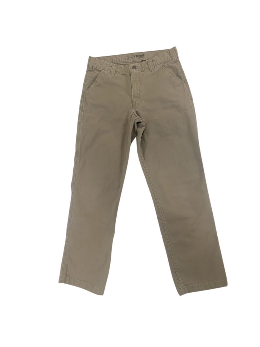 Men's Carhartt Tan Khaki Relaxed Fit Canvas Work Pants 32x32 BN2291-M